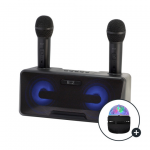 비즈 BZ-K1010C 에코조절 듀엣 노래방 블루투스마이크 스피커 가정용 휴대용 야외용 노래방기계