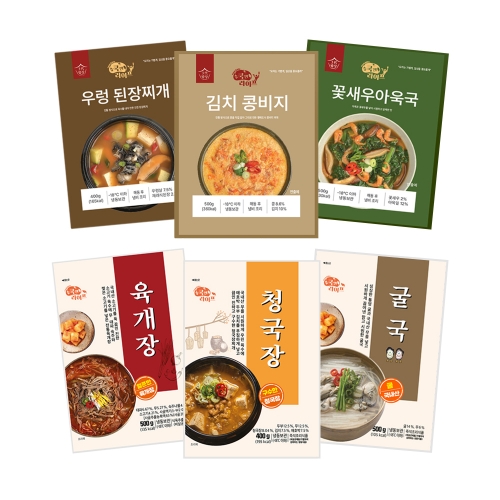 쿡앤라이프 청국장 육개장 굴국 된장찌개 아욱국 콩비지찌개