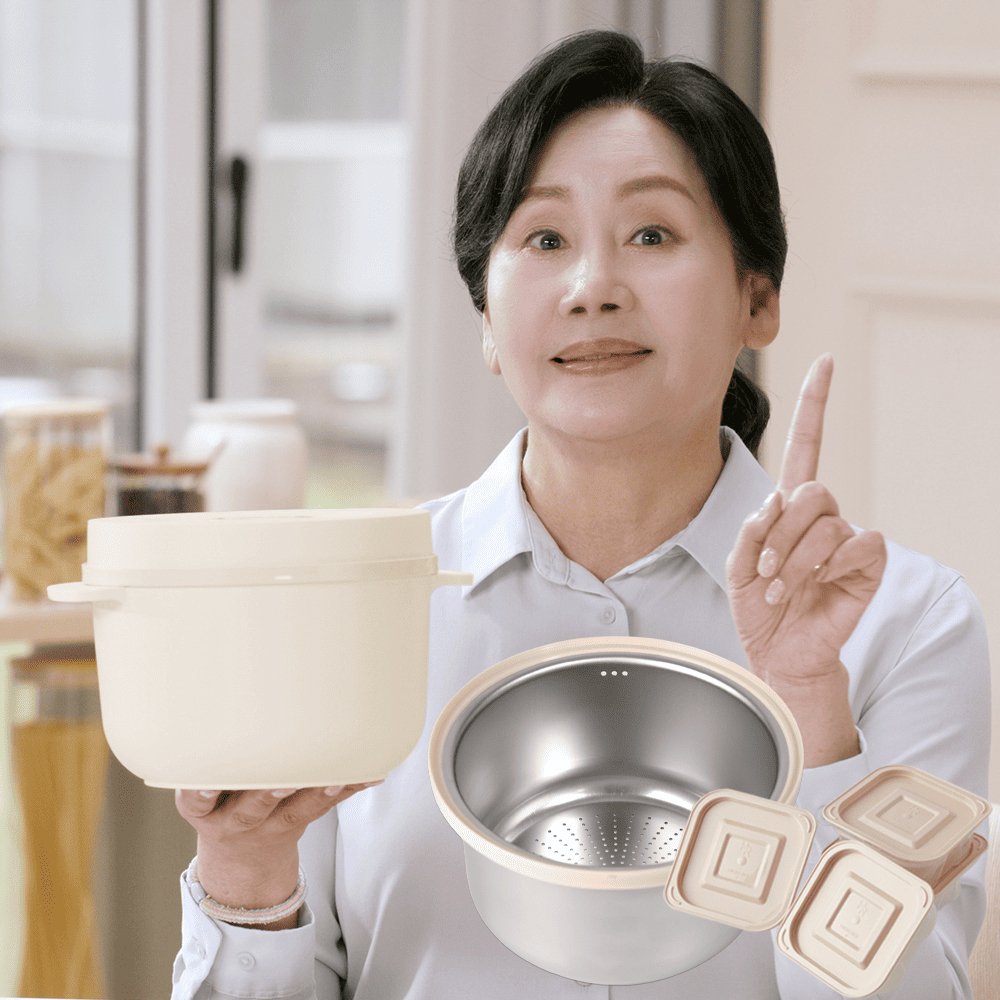 홍여진 하이로 스텐 저당밥솥 풀세트 건강 저당밥 전자레인지 홈쇼핑