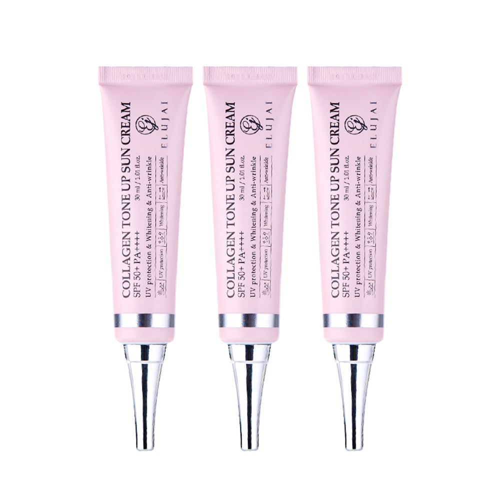 엘루자이 콜라겐 톤업 선크림 30ml 3개 자외선차단 미백 주름개선 홈쇼핑