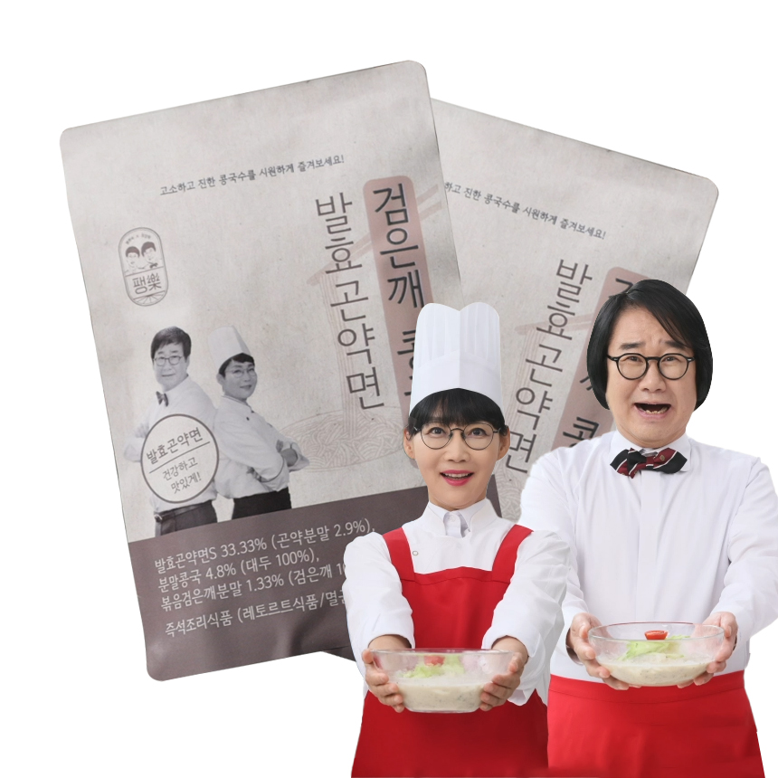 팽현숙 최양락 발효 곤약면 검은 깨 콩국수 11팩 홈쇼핑