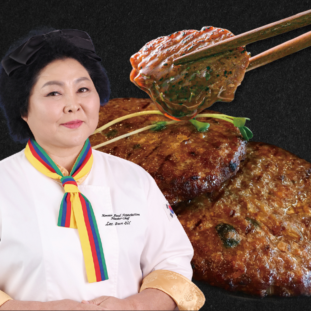 이순실 고기 떡갈비 스테이크 55g 16개 국내산 한우 돼지 홈쇼핑