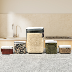 마미센스 꾹락 무선 자동 원터치 진공 쌀통 12L 쌀보관 밀폐용기 5종세트 홈쇼핑