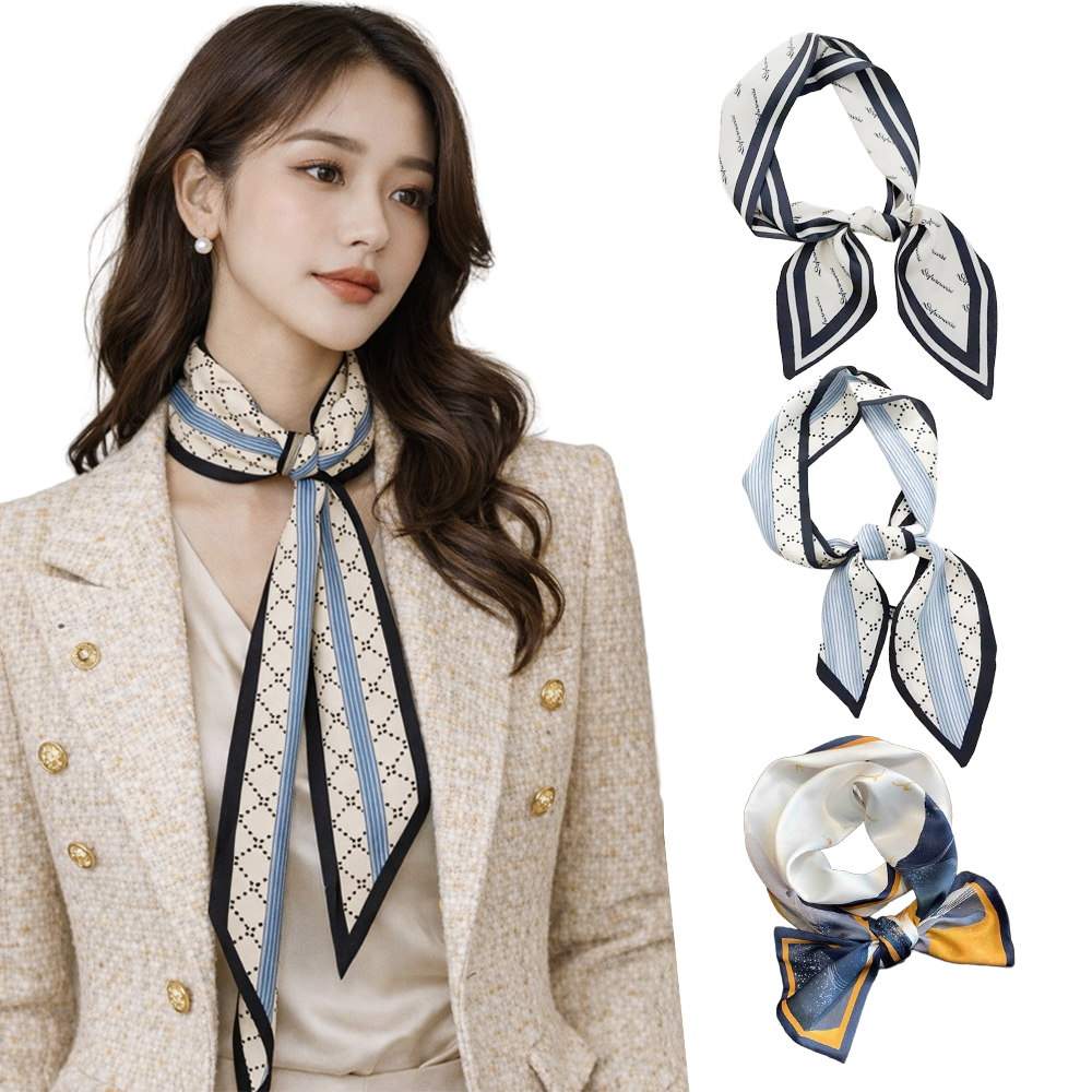 오르셰 로망스 자석 스카프 3종 & 프렌체 럭셔리 패션 스카프 3종 풀세트