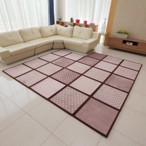 레브망 보온 매직 카펫 벨벳 거실 퍼즐 조각 타일 보온 겨울 카페트 매트 홈쇼핑