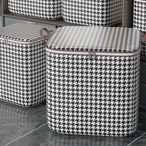 플라츠 체크 이불 의류 정리함 110L 4개 대형 보관함 가방 수납함 쇼핑온