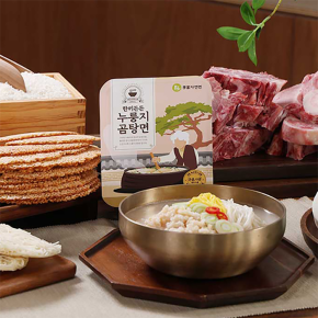 한끼든든 누룽지 곰탕면 12팩 곰탕 생면 국수 캠핑 여행 음식 밀키트 쇼핑온 홈쇼핑