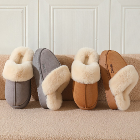 겨울 퍼안감 모피 털 슬리퍼 여성 여자 남성 남자 사무실 키높이 퍼 방한 실내화 미끄럼방지 따뜻한 보온