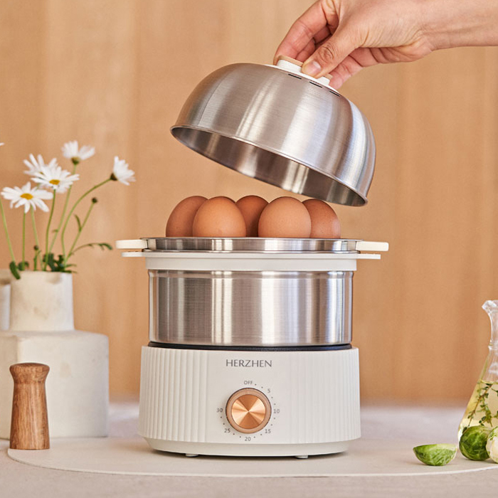 헤르젠 올스텐 3단 찜기 세트 계란 달걀 고구마 야채 만두 스텐 냄비 찜솥 미니 소형 쇼핑온 홈쇼핑