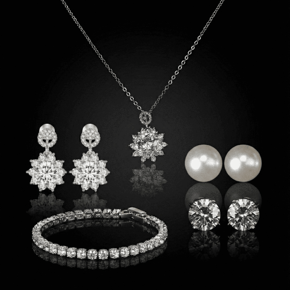 메르베 천연 다이아 주얼리 목걸이 귀걸이 세트 홈쇼핑