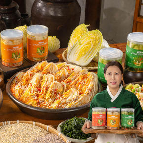 이인화 명인 청정 남해 오색 보리 김치 3종 3kg 알배추 얼갈이 나박 모든재료 국내산 쇼핑온 홈쇼핑