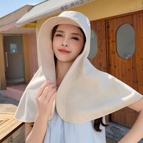 오르셰 햇빛 차단 풀커버 패션모자 1+1 (아이보리+블랙)