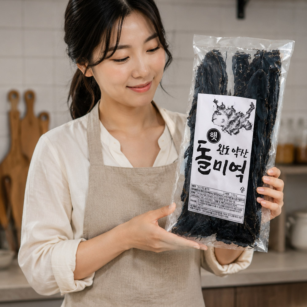 권종일 완도 약산 햇 돌미역 120g 4팩 100%국내산 자연산 건미역 쇼핑온 홈쇼핑