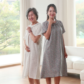 모아레 파리 썸머 원피스 2종 여성 반소매 민소매 잠옷 원피스