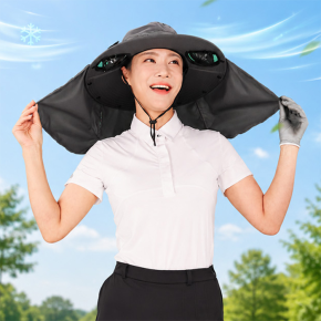 독일 몬타 쌍태풍 모자 남자 여자 홈쇼핑 선풍기 모자