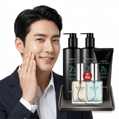 7가지 하나로 인그리랩 퍼펙트 올인원 4종세트 남성 남자 스킨 로션 에센스 화장품 쇼핑온 홈쇼핑