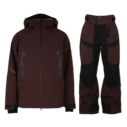 IDONE ID-J02 + ID-P02 ALPINE WEAR (BURGUNDY/BURGUNDY) 쉘