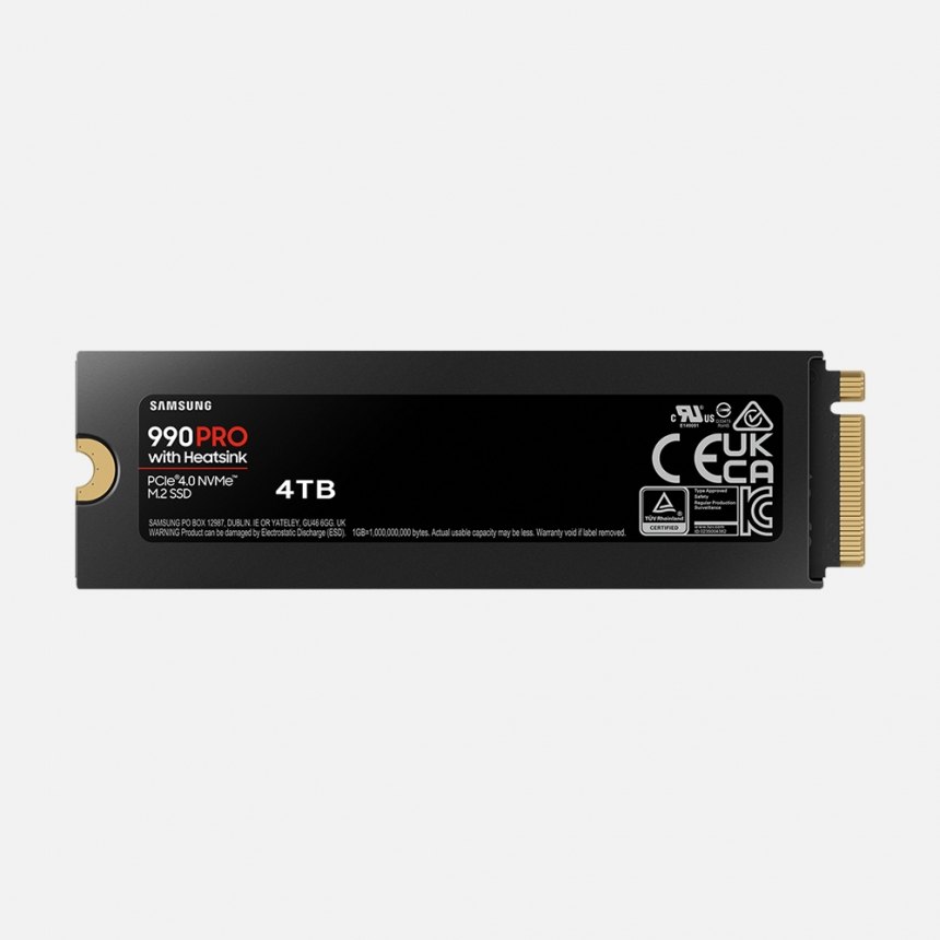 삼성전자 SSD 990 PRO 히트싱크 NVMe M.2 SSD 4TB 공식인증 (정품)