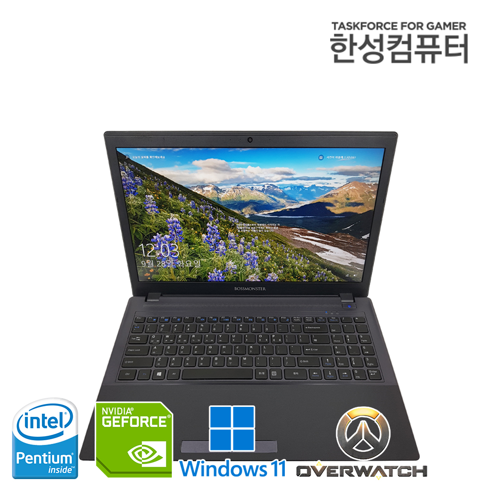 한성 15.6인치 SSD 지포스 GTX 1050 그래픽 장착 가성비 노트북 (FHD, 광시야각 디스플레이)