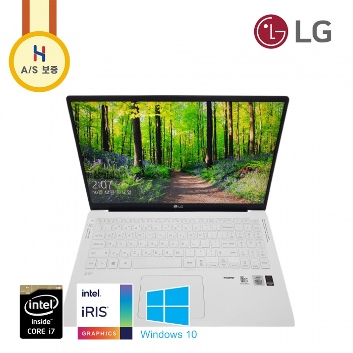 LG 15.6인치 그램 i7 10세대 휴대성 좋은 초슬림 초경량 노트북 (DDR4 8G, NVMe SSD 256G 탑재)