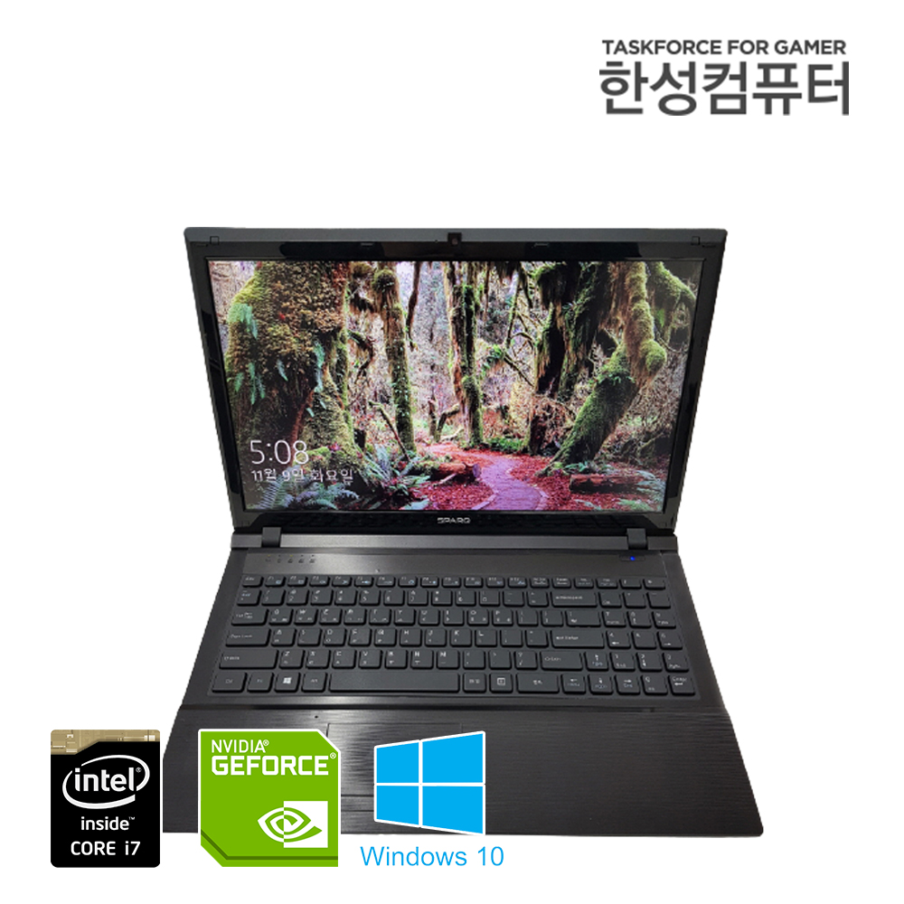 i7 15.6인치 한성 게이밍 SSD 노트북 (지포스 GT 645M, 총 용량 620G, LED 백라이트 디스플레이)