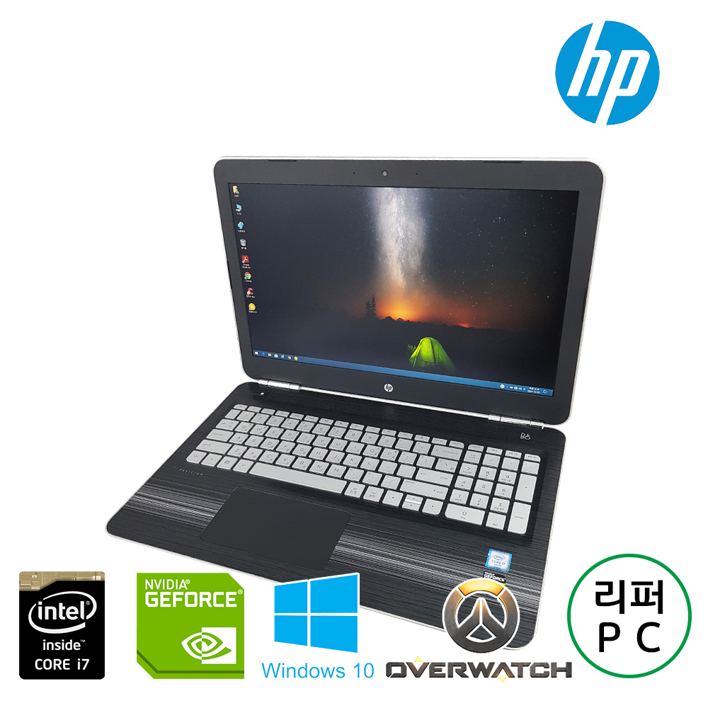 HP i7 15.6인치 파빌리온 고성능 GTX960 노트북 (기본 램 16G 업그레이드, 총 용량 1256G!!) 배터리새것 장착!