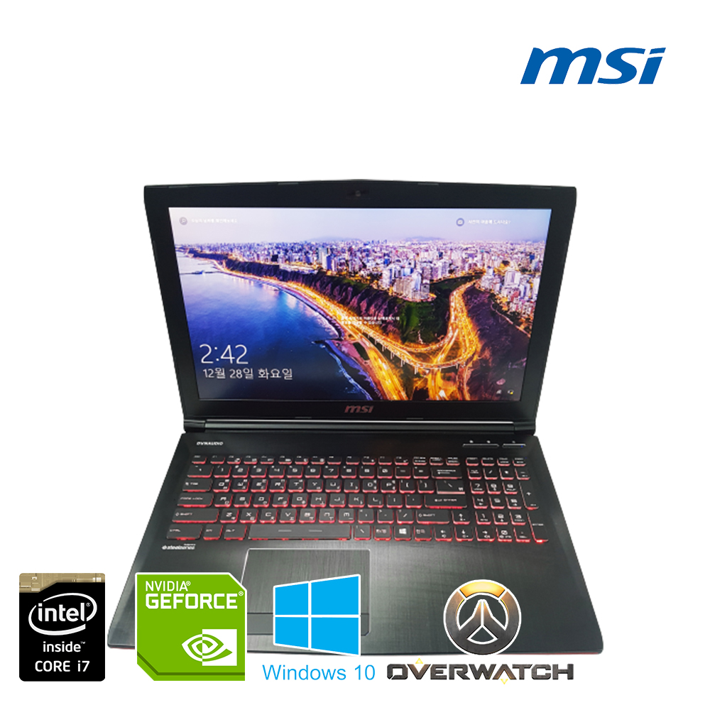 i7 스카이레이크 MSI 15.6인치 지포스 GTX 970M 게이밍 노트북 (기본 램 16G, 용량 1128G!!)