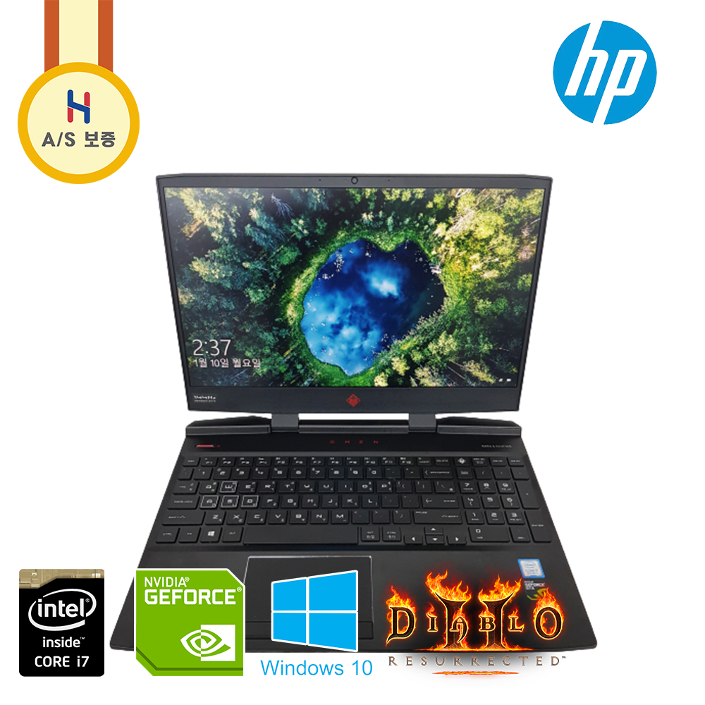 HP OMEN i7 고성능 지포스 GTX 1070 NVMe SSD 512G 탑재 게이밍 노트북 (게이밍 모니터급 디스플레이 탑재!!)