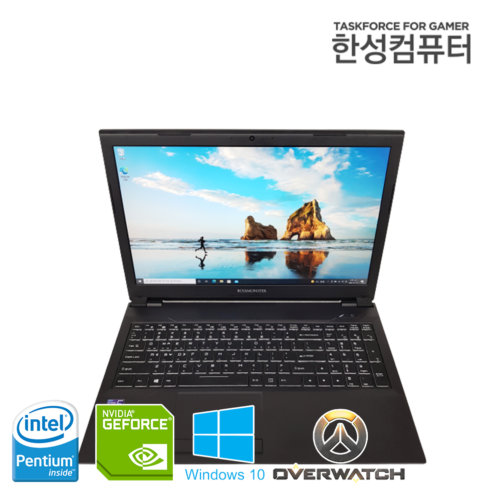 한성 보스몬스터 히어로 8세대 고성능 데스크탑용 CPU 탑재 지포스 GTX 1050 게이밍 노트북