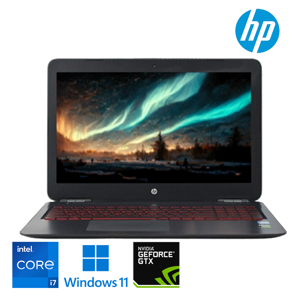 HP 오멘 지포스 GTX1050 게이밍 노트북 코어 i7 15.6인치 Full HD 고해상도 IPS패널 NVMe SSD 윈11