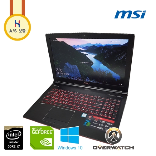 MSI Cobra Pro i7 지포스 GTX 1060 그래픽 Full HD SSD 게이밍 노트북 (기본 램 8G, 용량 1256G!!)