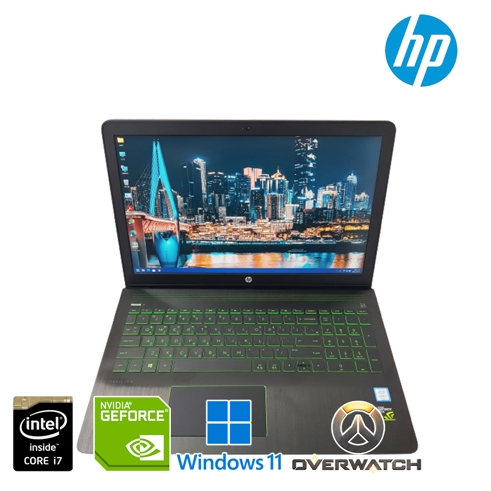 HP 파빌리온 i7 HQ 지포스 GTX 1050 SSD 장착 게이밍 노트북 (윈도우 11,DDR4 16G,용량 1256G 업그레이드!!)