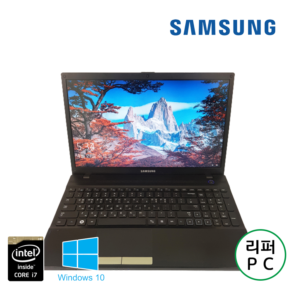 삼성 노트북 i7 15.6인치 LED 디스플레이 사무용 SSD 노트북