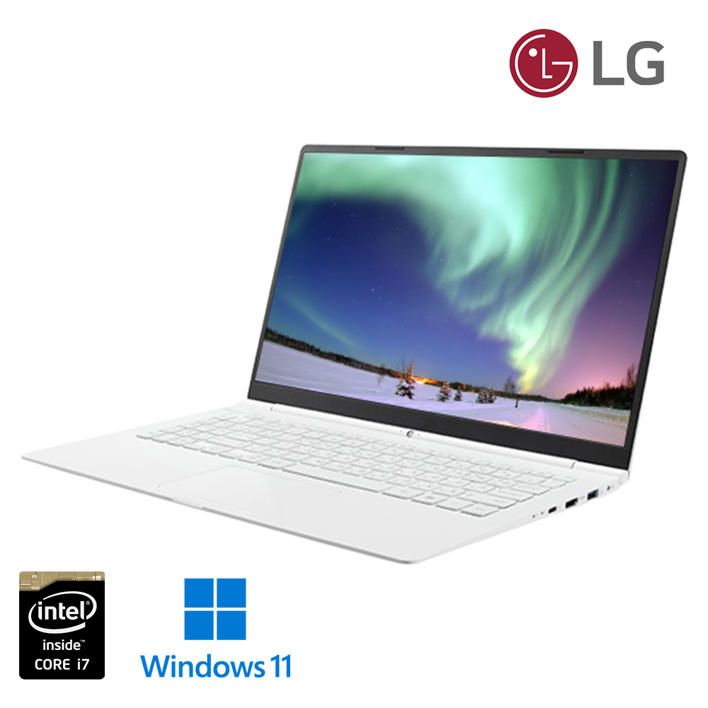 LG그램 화이트 i7 NVMe SSD 초슬림 초경량 노트북 (윈도우 11, 가벼운무게 980g, IPS 패널, Full HD 고화질 해상도)