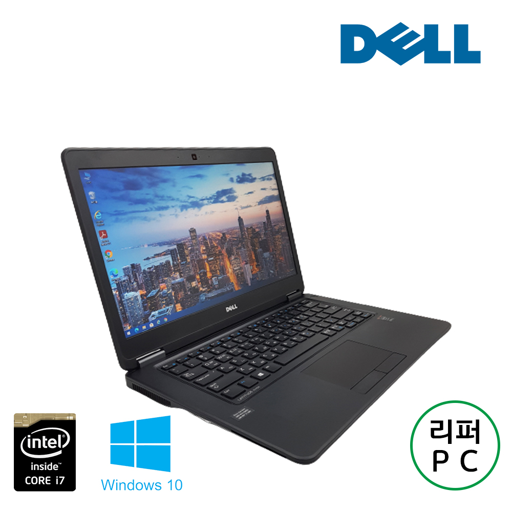 휴대성 좋은 DELL i7 5세대 매트블랙 가성비 노트북 (사무용, 인강용, 포토샵 추천)