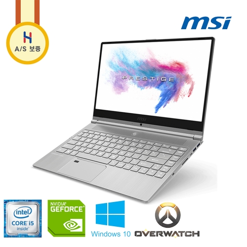 MSI 프레스티지 i5 8세대 지포스 MX150 그래픽 14인치 슬림하고 가벼운 Full HD 노트북 (SSD 256G 업그레이드!!)