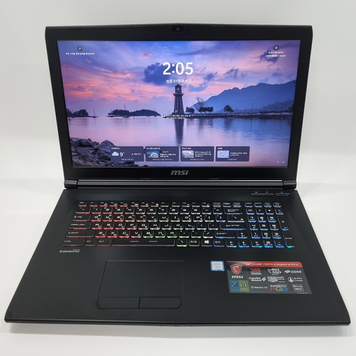 MSI 큰화면 17.3인치 레오파드프로 지포스 GTX1060 게이밍 FHD 고해상도 코어 i7 탑재 SSD 1TB 용량