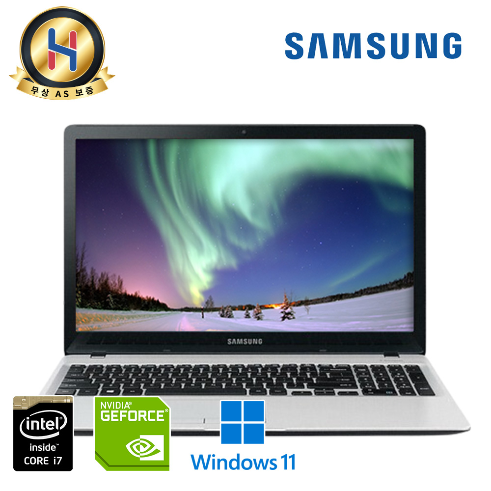 삼성 i7 DDR4 8G 지포스 940MX 그래픽 Full HD 15.6인치 SSD 128G HDD 500G 고성능 노트북  윈도우 11업그레이드