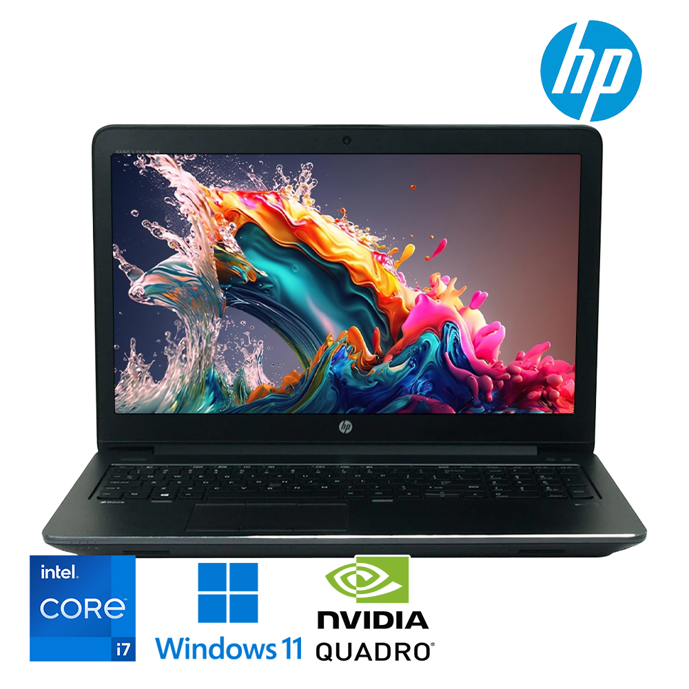 [3차입고] HP 15.6인치 코어i7 ZBook 워크스테이션 쿼드로그래픽 전문작업용 블랙 Full HD 고해상도 윈도우11