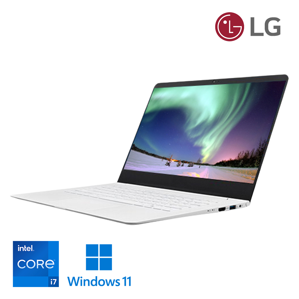 LG그램 화이트 14인치 휴대성 좋은 980g 무게 FHD고해상도 M.2 SSD 업그레이드완료 gram 노트북 윈도우11