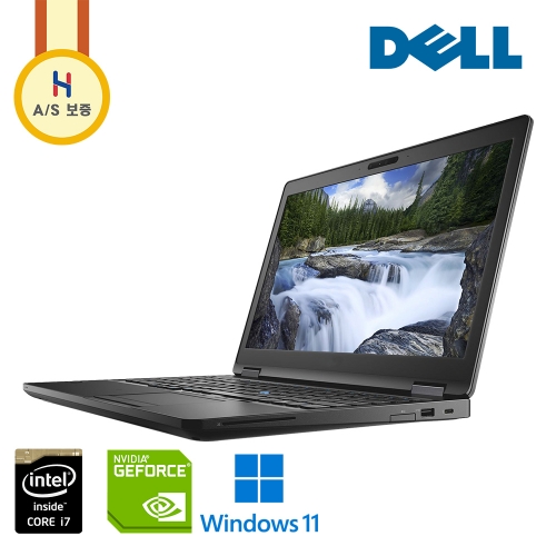 델 래티튜드 15.6인치 i7 지포스 MX130 그래픽 Full HD 노트북 매트블랙 (윈11, DDR4 16G, SSD 256G 업그레이드)