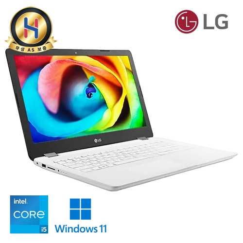 LG전자 울트라PC 화이트 노트북 i5 8세대 15.6인치 Full HD 고해상도 우측넘버패드 탑재 윈도우11 Pro