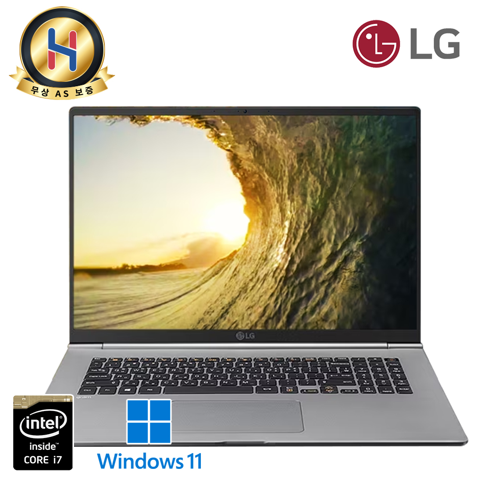 LG 그램 17인치 그레이 i7 램 16GB NVMe SSD 1TB 윈11 업그레이드 WQXGA 초고해상도