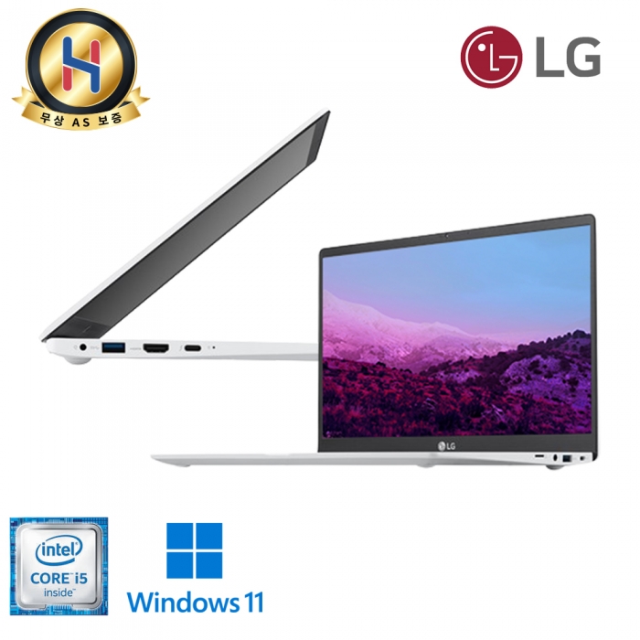 A급 슬림하고 휴대성 좋은 999g LG 그램 i5 11세대 DDR4 16GB NVMe SSD 256GB 윈도우11 업그레이드