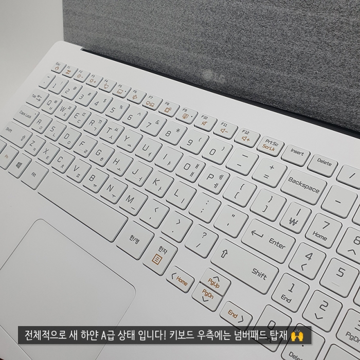 [키스킨증정] A급 LG그램 얇고 가벼운 스노우화이트 노트북 i7 11세대 15.6인치 IPS패널 NVMe SSD 윈도우11 탑재