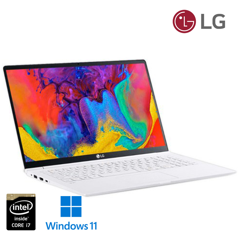 LG 올 뉴 그램 화이트 휴대성이 좋은 노트북 14인치 DDR4 8G SSD 256 FUll HD 윈도우 11업그레이드