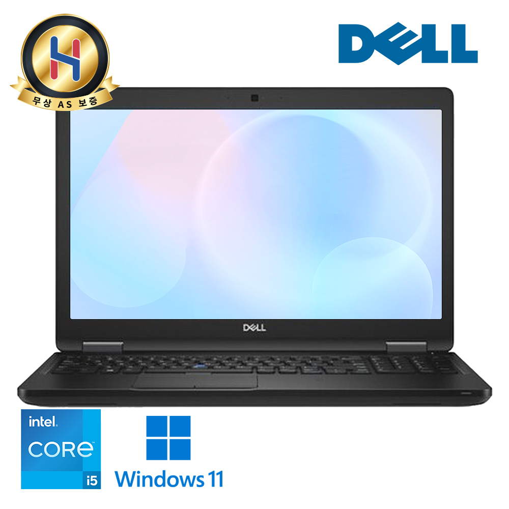 델 초가성비 코어 i5 대화면 15.6인치 FHD 고해상도 내구성이 좋은 블랙 노트북 윈도우11