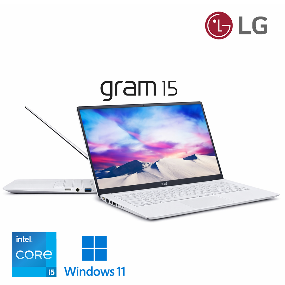 LG전자 그램15 10세대G7 초경량 화이트 노트북 인기상품 램 16G 저장용량 512G 업그레이드 완료 윈도우11