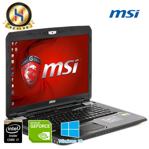MSI 도미네이트 게이밍 노트북 대화면 17.3인치 인텔 i7 DDR3 24G HDD 500G + SSD 512G 윈도우 10 정품 업그레이드