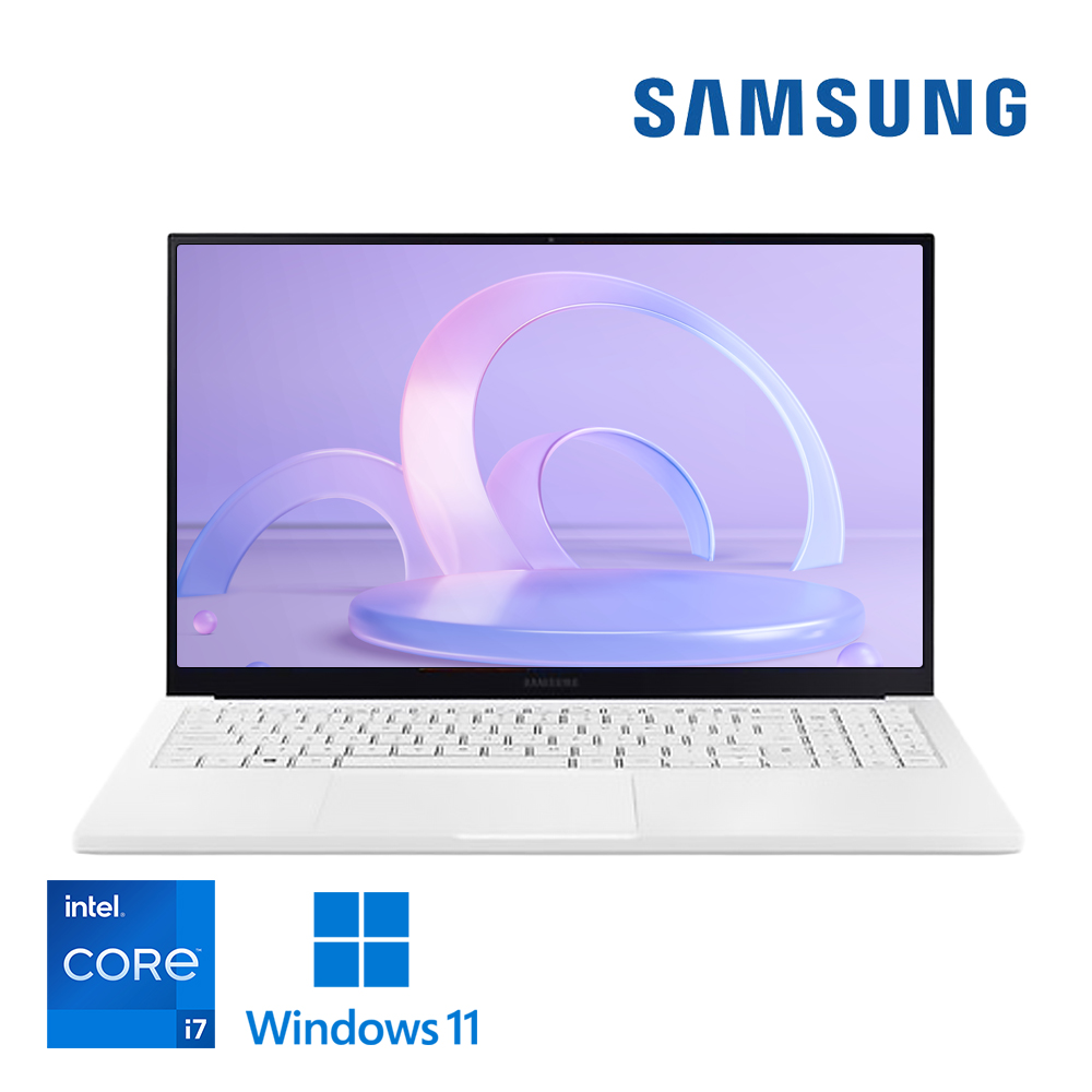 삼성 갤럭시북 인텔 i7 11세대 휴대성 좋은 노트북 미스틱 화이트 색상 NVMe SSD 512G 저장용량 업그레이드완료 윈도우11